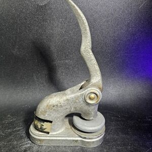 Antique‎ Seal Press,Unique Vintage Gray Label Maker Office Essential